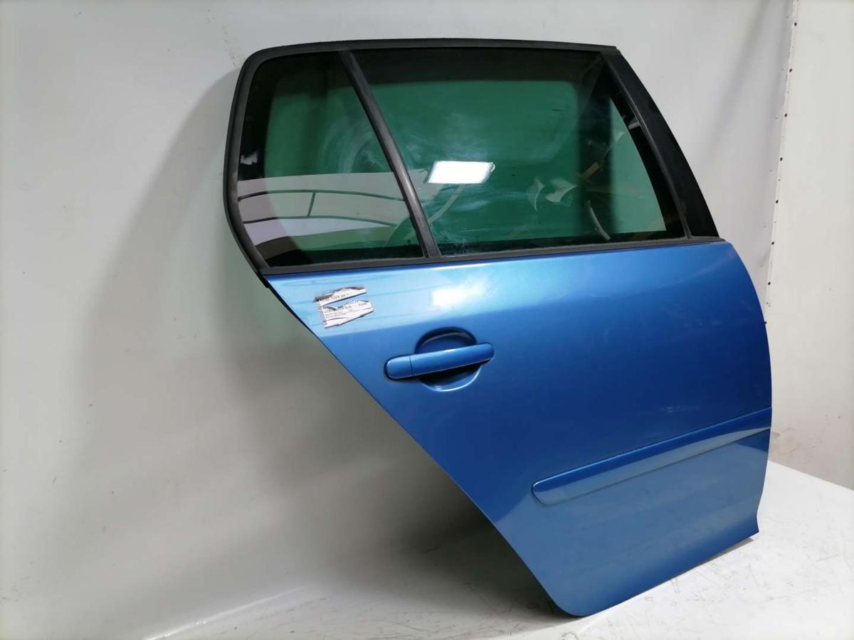 VW GOLF V original Tür hinten rechts LC5G-Coasta Blue Pearl Fließheck BJ05